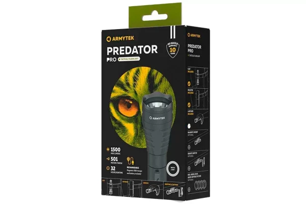 Фонарь Armytek Predator Pro Max Magnet USB Белый Фонарь Armytek Predator Pro Max Magnet USB Белый