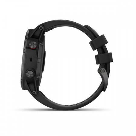 Спортивные часы Garmin Fenix 5x plus sapphire Russia черные с черным ремешком (010-01989-11)