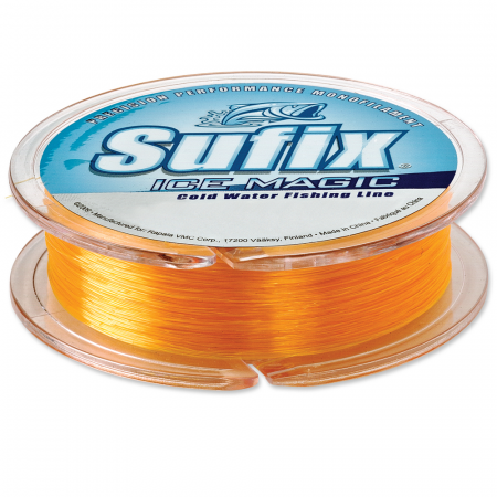 Леска зимняя Sufix Ice Magic (SIM300O50, 7,7кг, 0,3, желто-оранжевая, 50м)