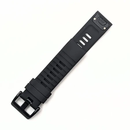 Ремешок силиконовый QuickFit для Garmin Fenix / epix / Instinct / tactix / Enduro (26 мм) (черный)