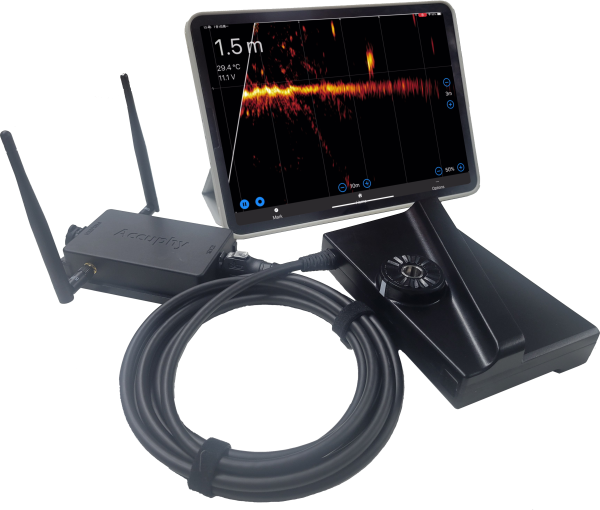 Датчик эхолота Accuphy Ping Live Sonar WI-FI Датчик эхолота Accuphy Ping Live Sonar WI-FI