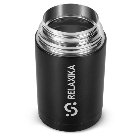Термос для еды Relaxika 301 (1 литр), черный