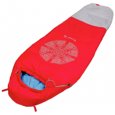 ямал -30 xl v3 спальный мешок красный/светло-серый, левый