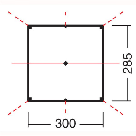 Тент 3*3 N 2,85X3, Хаки (506)