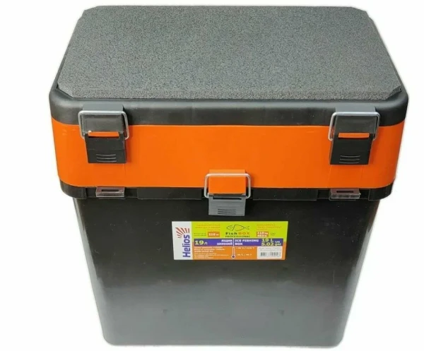 Ящик зимний FishBox односекционный (19л) оранжевый Helios