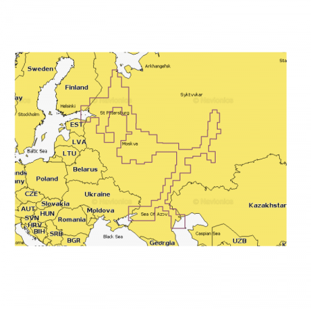 Карта Navionics Европейская часть России 52XG/CF