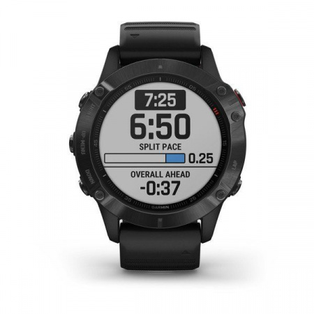 Мультиспортивные часы Garmin Fenix 6 pro с gps, черные с черным ремешком
