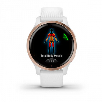 Смарт-часы Garmin Venu 2S, Wi-Fi, GPS, белые, розовое золото, с силиконовым ремешком (010-02429-13) Смарт-часы Garmin Venu 2S, Wi-Fi, GPS, белые, розовое золото, с силиконовым ремешком (010-02429-13)