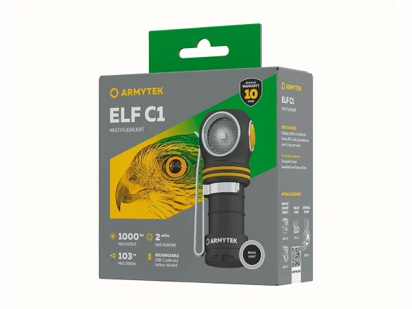 Фонарь налобный Armytek Elf C1 USB-C Белый Фонарь налобный Armytek Elf C1 USB-C Белый