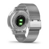 Часы Garmin Vivomove Luxe серебристый с серебристым ремешком