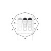 Палатка Trimm Trekking FRONTIER, песочный 2+1 Палатка Trimm Trekking FRONTIER, песочный 2+1