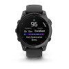 Часы Garmin Fenix ​​8 47 мм AMOLED сапфирово-титановый с оранжево/графитовым ремешком