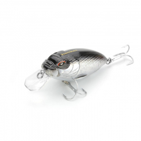 Воблер Hacker Mad Crank (плавающий, 0,5-1,5м, 5,5см, 12гр, Metallic HG. Silver)