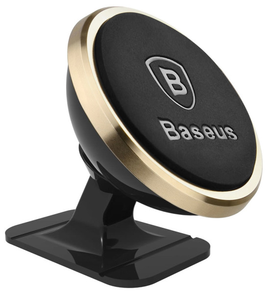 Держатель смартфона Baseus 360 Rotation Magnetic Mount gold (SUGENT-NT0V)