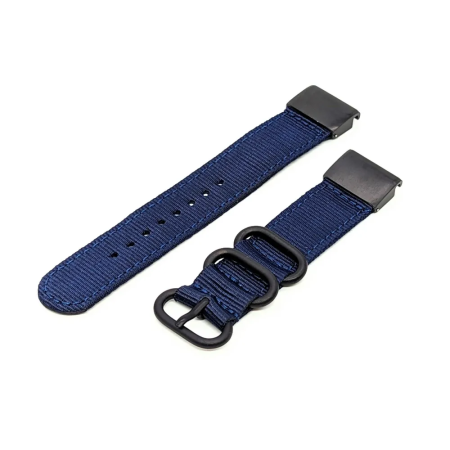 Ремешок нейлоновый QuickFit для Garmin Fenix / epix / Instinct / tactix / Enduro (26 мм) (темно-синий)