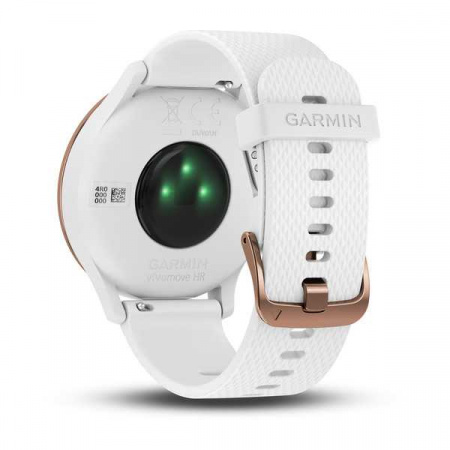 Спортивные часы Garmin VivoMove HR розовое золото с белым ремешком Спортивные часы Garmin VivoMove HR розовое золото с белым ремешком