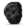 Часы Garmin Vivomove Style графит с плетеным черн. ремешком