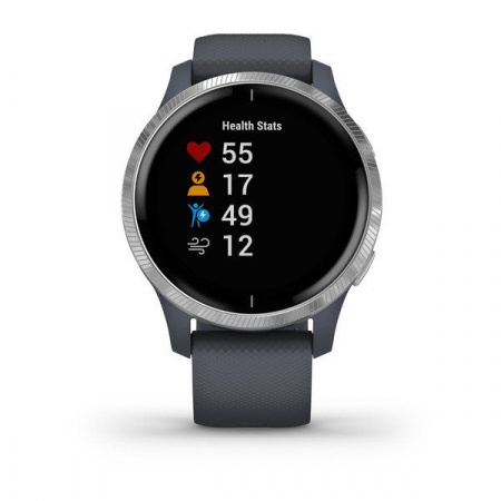 Спортивные часы Garmin VENU синий гранит с серебристым безелем Спортивные часы Garmin VENU синий гранит с серебристым безелем