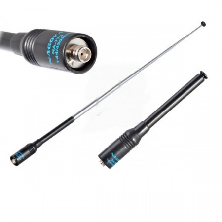 Антенна Nagoya na 773 (SMA-F) телескопическая двухдиапазонная 136-174/400-480MHZ