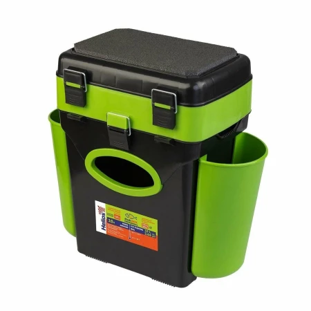 Ящик зимний FishBox односекционный (10л) зеленый Helios