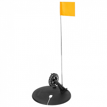 Набор жерлиц Тропоход в сумке 10 шт, ПЛАСТИКОВАЯ стойка катушка 75 мм (неоснащённые)