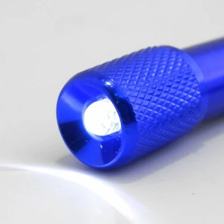 Карабин "СЛЕДОПЫТ", 5 см, с фонариком,алюминий/1000/