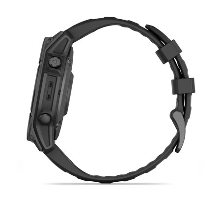 Часы Garmin Fenix ​​8 47 мм AMOLED сапфирово-титановый с оранжево/графитовым ремешком