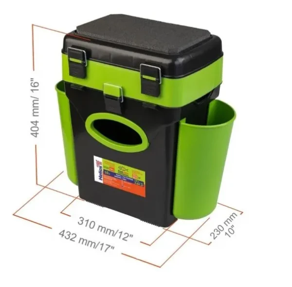Ящик зимний FishBox (10л) зеленый Helios
