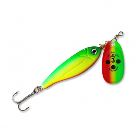 Блесна вращающаяся BLUE FOX Minnow Super Vibrax (№1, 5гр, BFMSV1-GYR)