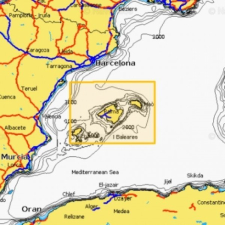 Карта Navionics MALLORCA & MENORCA