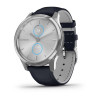 Часы Garmin Vivomove Luxe серебр. с итал. кож. синим ремешком (010-02241-20)