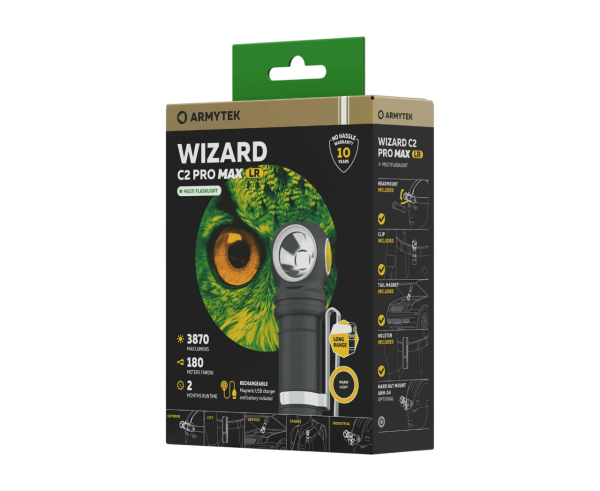 Фонарь налобный Armytek Wizard C2 Pro Max LR Тёплый Фонарь налобный Armytek Wizard C2 Pro Max LR Тёплый