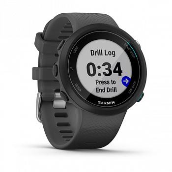 Часы Garmin Swim 2 gps для плавания, с серым ремешком Часы Garmin Swim 2 gps для плавания, с серым ремешком