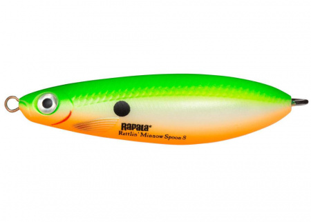 Блесна-незацепляйка Rapala Rattlin Minnow Spoon (8 см / 16 гр, RMSR08-GSU)
