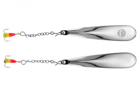 Блесна вертикальная Nils Master Snub Head (7,5см, 20гр, 011 S/S)