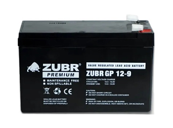 Аккумуляторная батарея ZUBR GP 12V 9Ah Аккумуляторная батарея ZUBR GP 12V 9Ah