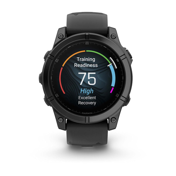 Часы Garmin Fenix ​​8 47 мм AMOLED сапфирово-титановый с оранжево/графитовым ремешком