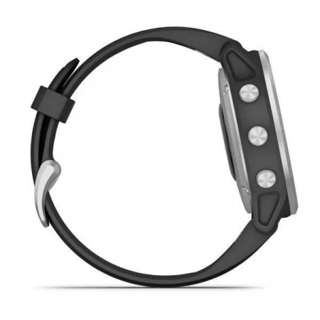 Мультиспортивные часы Garmin Fenix 6s с gps, серебристые с черным ремешком Мультиспортивные часы Garmin Fenix 6s с gps, серебристые с черным ремешком