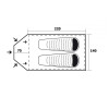Палатка Trimm X3mm DSL, оранжевый 2+1 Палатка Trimm X3mm DSL, оранжевый 2+1