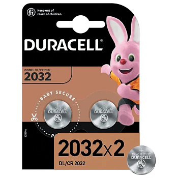 Батарейка DURACELL CR2032	 Батарейка DURACELL CR2032