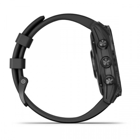 Мультиспорт.часы Garmin Fenix 7 Solar, серые с черным ремешком (010-02540-11)