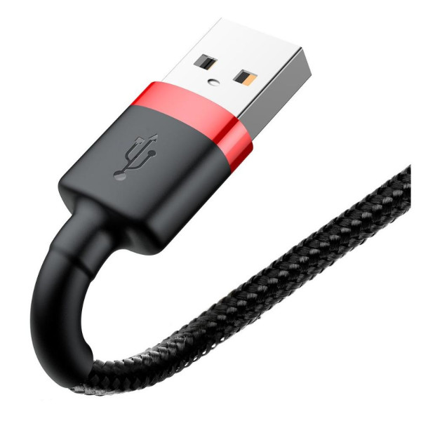 Кабель для Apple Baseus Cafule Cable USB lightning 1.5A 2m red + black