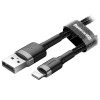 Кабель для Apple Baseus Cafule lightning 2.4A 1m gray + black