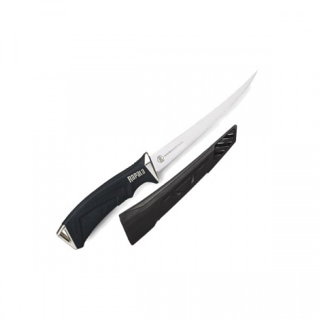 Филейный нож Rapala RCD (лезвие 15 см., рез. рукоятка, чехол пласт. )