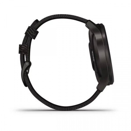 Часы Garmin Vivomove Style графит с плетеным черн. ремешком