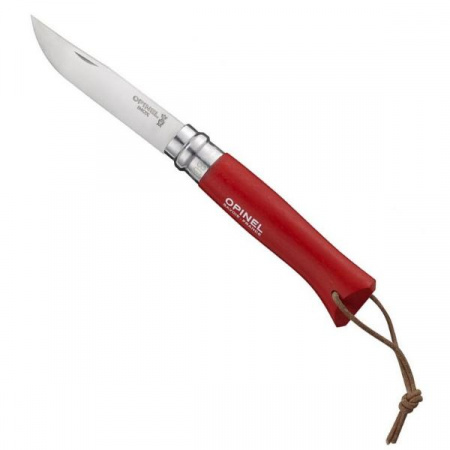 Нож складной Opinel Trekking №8 VRI Colored Tradition Red с темляком