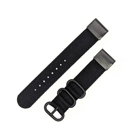 Ремешок нейлоновый QuickFit для Garmin Fenix / Forerunner (22 мм) (черный)
