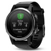 Спортивные часы Garmin Fenix 5s серебристые с черным ремешком