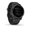 Спортивные часы Garmin VIVOACTIVE 4S черные с серым безелем