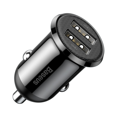 АЗУ Baseus Grain Pro Car Charger (Dual USB 4.8A ) black (CCALLP-01)